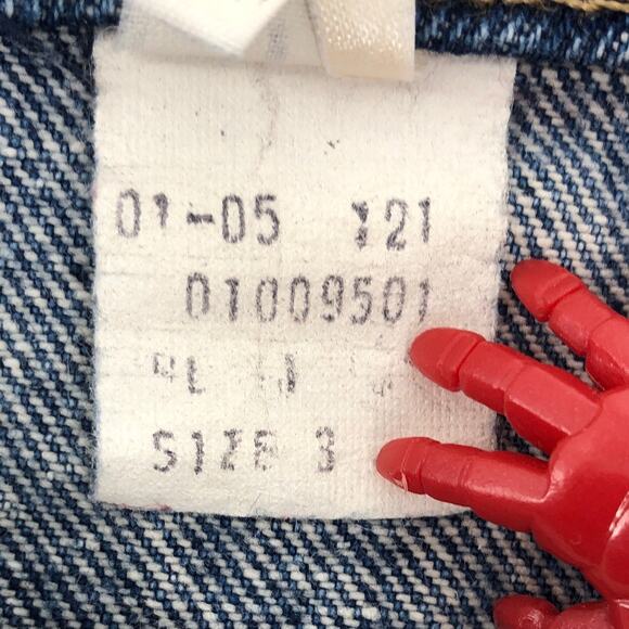 80s acid washed denim jean skirt 1980s vintage - Picture 6 of 7